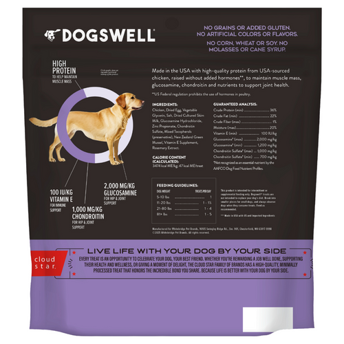 Dogswell Hip & Joint Soft Strips Chicken Dog Treats