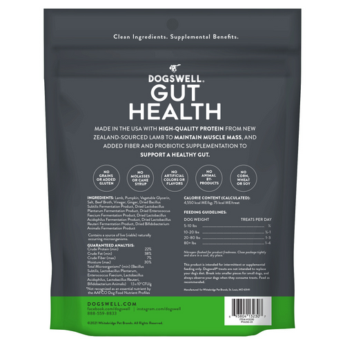 Dogswell Gut Health Jerky Lamb Dog Treats