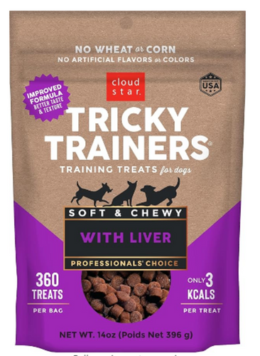 Cloud Star Tricky Trainers Soft & Chewy Liver Dog Treats