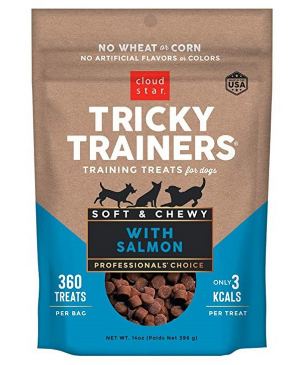 Cloud Star Tricky Trainers Chewy Salmon Dog Treats