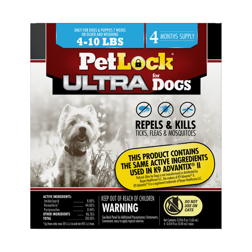 Petlock Ult Max Flea & Tick for Dogs