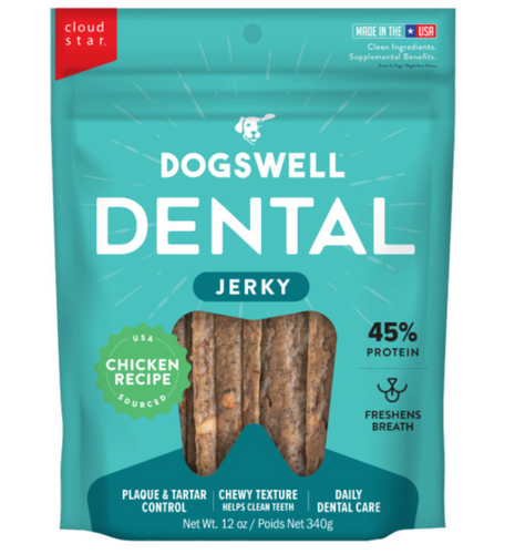 Dogswell Dental Jerky Chicken Dog Treats