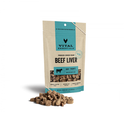 Vital Essentials Freeze Dried Beef Liver Dog Treats