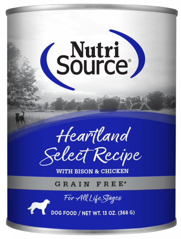 NutriSource Grain Free Heartland Select Formula Canned Dog Food