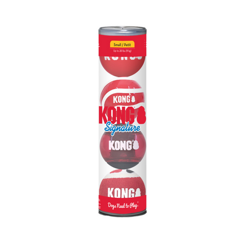 Kong Signature Balls 4 pack Assorted
