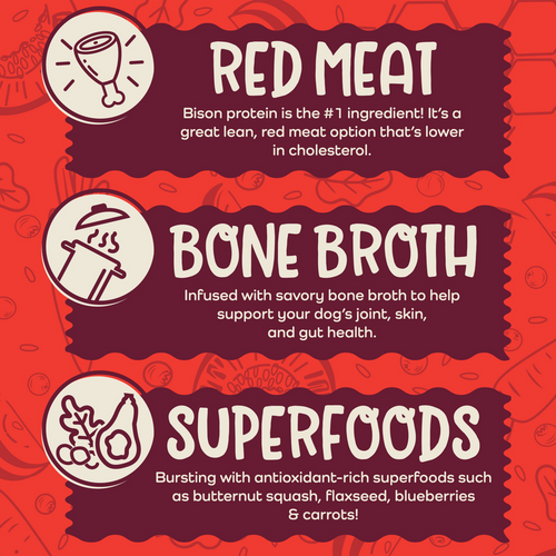 Earthbites Chewy Bison Dog Treats