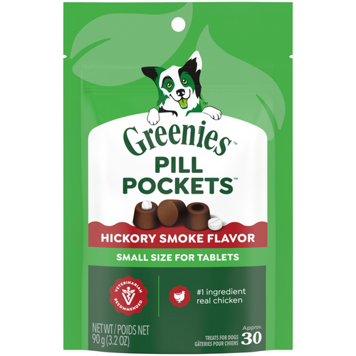 Greenies Pill Pockets Canine Hickory Smoke Flavor Dog Treats Tablet