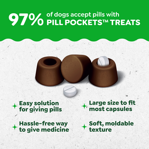 Greenies Pill Pockets Canine Hickory Smoke Flavor Dog Treats Tablet