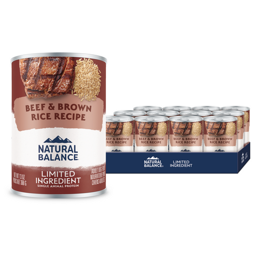 Natural Balance Limited Ingredient Wet Dog Food, Beef & Brown Rice Recipe