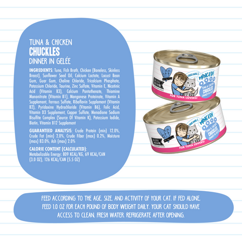 Weruva BFF Tuna & Chicken Chuckles Canned Cat Food