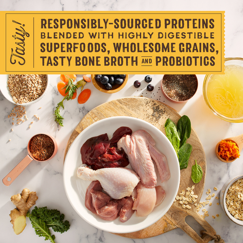 Stella & Chewy's SuperBlends Raw Coated Wholesome Grains Cage Free Chicken & Duck Recipe with Superfoods