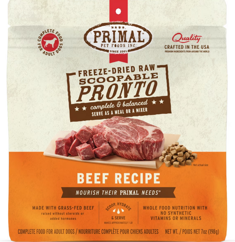Primal Canine Beef Formula Freeze-Dried Pronto