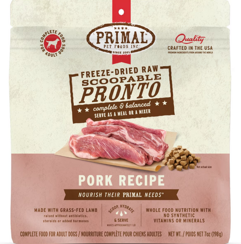 Primal Canine Pork Formula Freeze-Dried Pronto