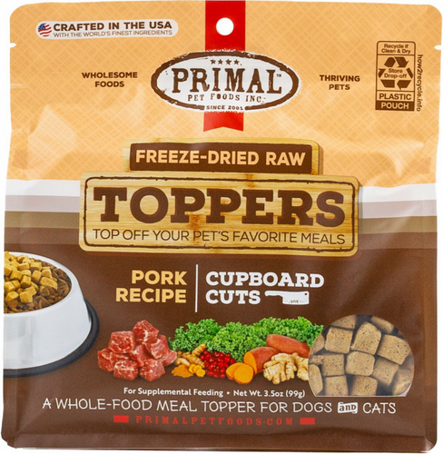 Primal Pork Cupboard Cuts Dog & Cat Topper