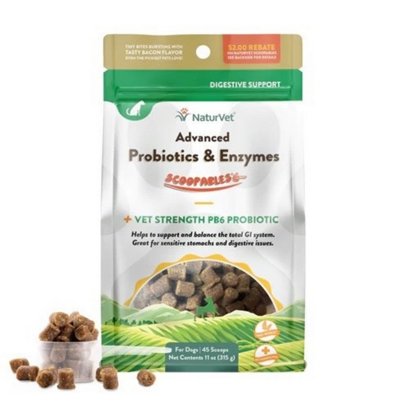 NaturVet Scoopables Advanced Probiotic & Enzymes for Dogs