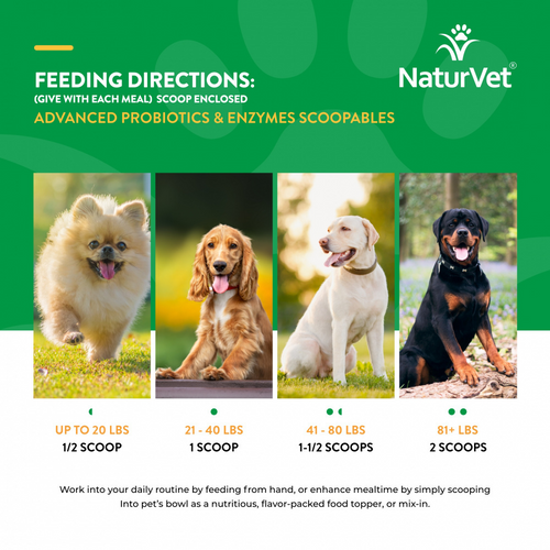 NaturVet Scoopables Advanced Probiotic & Enzymes for Dogs