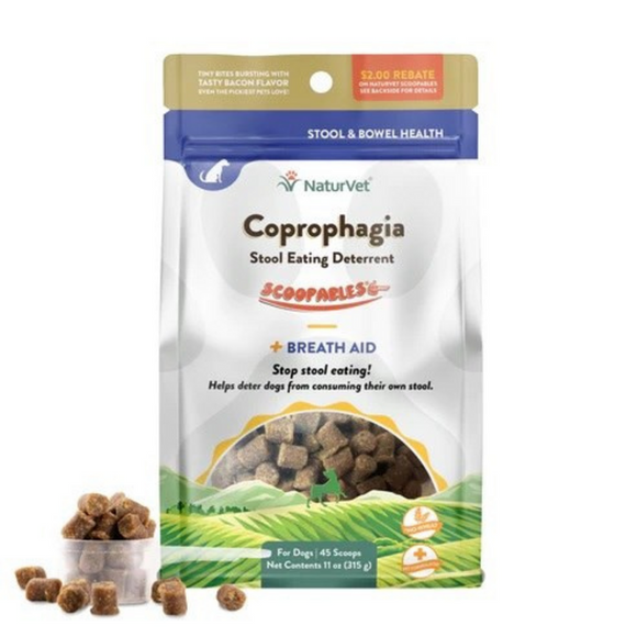 NaturVet Scoopables Coprophagia Stool Eating Deterrent for Dogs