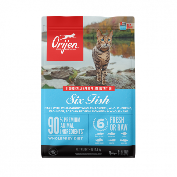 ORIJEN Grain Free Six Fish Dry Cat Food