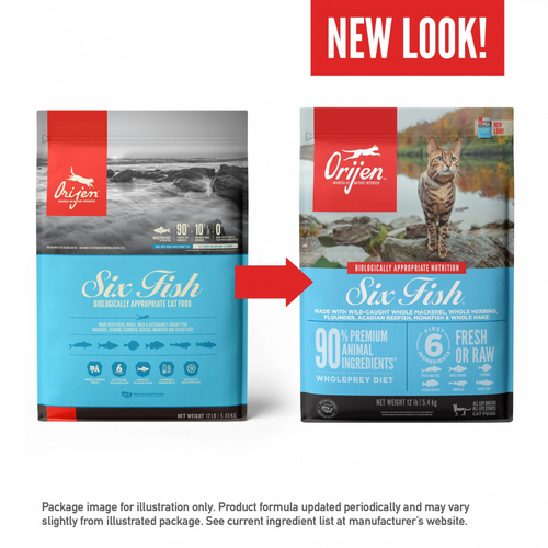 Orijen Grain Free Six Fish Dry Cat Food