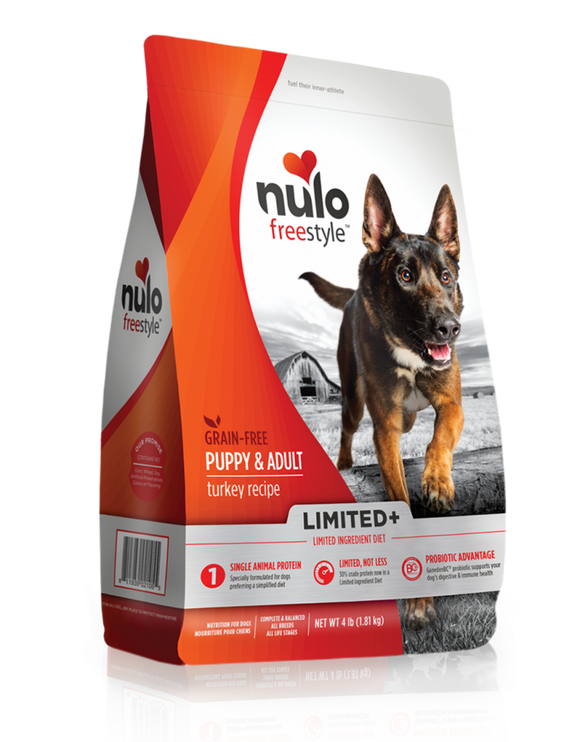 Nulo Freestyle Limited+ Puppy/Adult Grain Free Turkey
