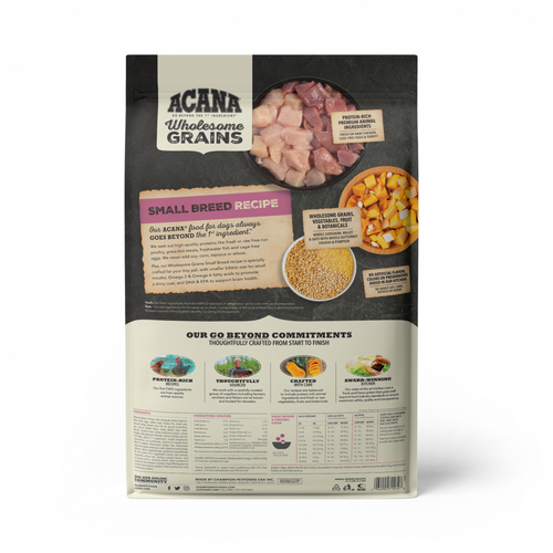 Acana Wholesome Grains Small Breed Recipe, Real Chicken, Eggs & Turkey Dry Dog Food
