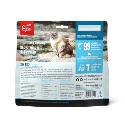 Orijen Grain Free Six Fish Freeze Dried Cat Treats