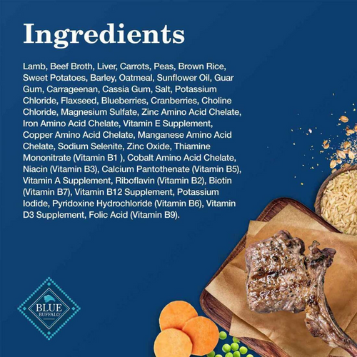 Blue Buffalo Homestyle Recipe Adult Lamb Dinner with Garden Vegetables Canned Dog Food