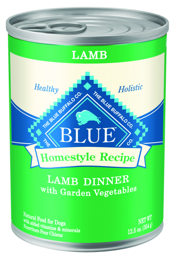 Blue Buffalo Homestyle Recipe Adult Lamb Dinner with Garden Vegetables Canned Dog Food