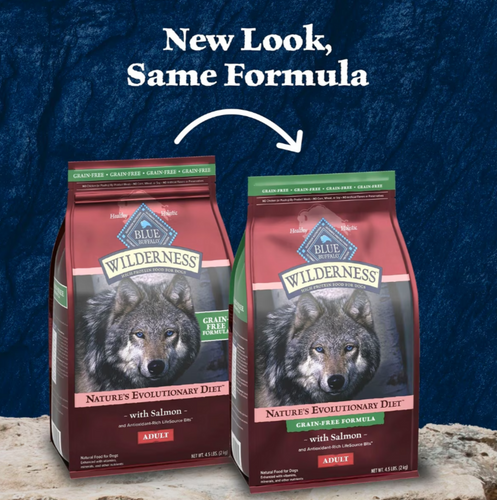 Blue Buffalo Wilderness Grain Free Natural Salmon Recipe Adult Dry Dog Food