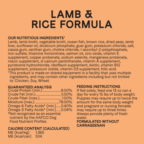 Canidae All Life Stages Wet Dog Food, Lamb & Rice Recipe