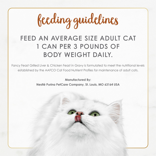 Fancy Feast Grilled Liver Chicken and Gravy Wet Cat Food