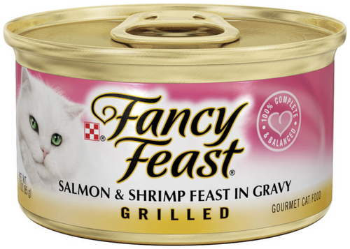 Fancy Feast Grilled Salmon Shrimp and Gravy Wet Cat Food