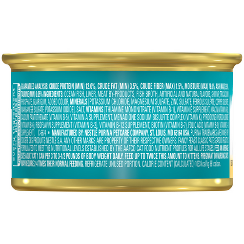 Fancy Feast Classic Pate Seafood Wet Cat Food