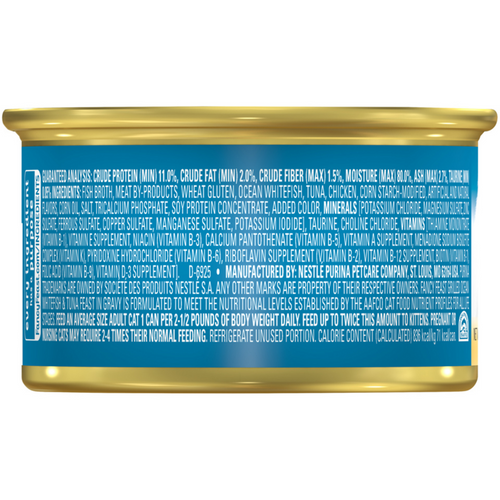 Fancy Feast Classic Pate Ocean Whitefish and Tuna Loaf Wet Cat Food