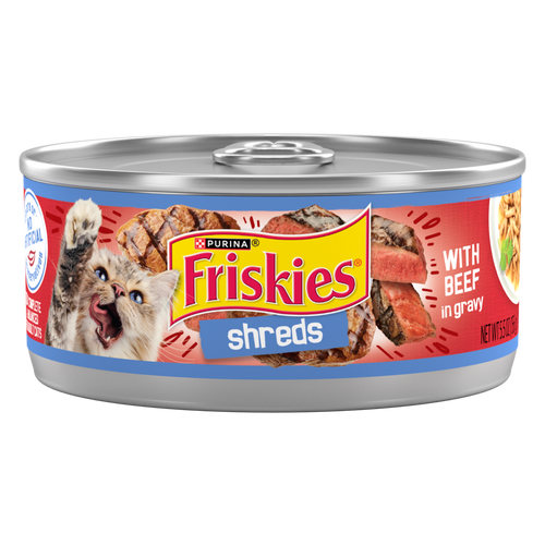 Friskies Shreds Beef and Gravy Wet Cat Food