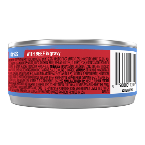 Friskies Shreds Beef and Gravy Wet Cat Food