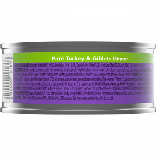 Friskies Pate Turkey & Giblets Wet Cat Food