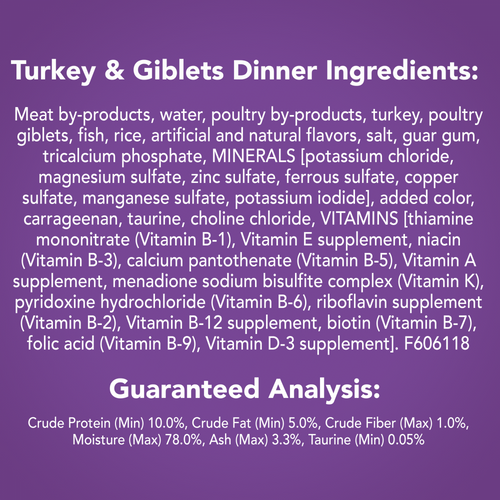 Friskies Pate Turkey & Giblets Wet Cat Food