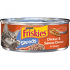 Friskies Savory Shreds Chicken And Salmon Dinner In Gravy Canned Cat Food