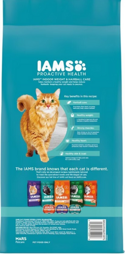 Iams Proactive Health Indoor Weight and Hairball Care Dry Cat Food