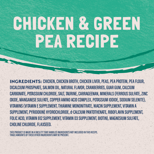 Natural Balance Limited Ingredient Wet Cat Food, Chicken & Green Pea Pate Recipe