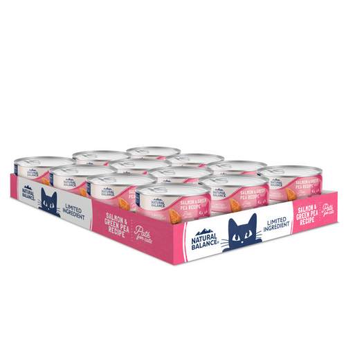 Natural Balance Limited Ingredient Wet Cat Food, Salmon & Green Pea Pate Recipe