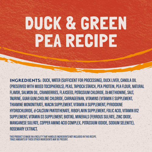 Natural Balance Limited Ingredient Reserve Wet Cat Food, Duck & Green Pea Pate Recipe