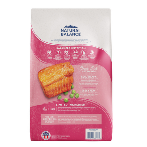 Natural Balance Limited Ingredient Grain Free Dry Cat Food, Salmon & Green Pea Recipe