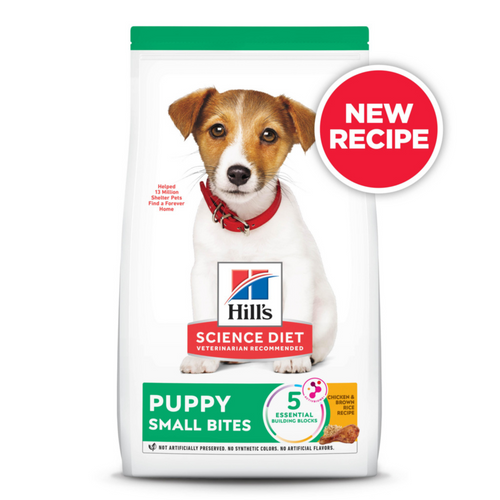 Hill's Science Diet Puppy SM Bites Chicken Meal & Brown Rice Recipe Dry Dog Food