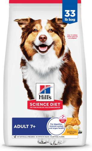 Hill's Science Diet Adult 7+ Chicken, Rice, and Barley Recipe Dry Dog Food