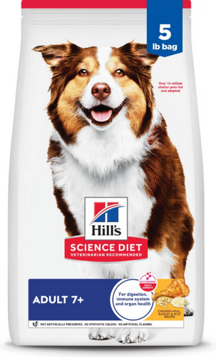 Hill's Science Diet Adult 7+ Chicken, Rice, and Barley Recipe Dry Dog Food