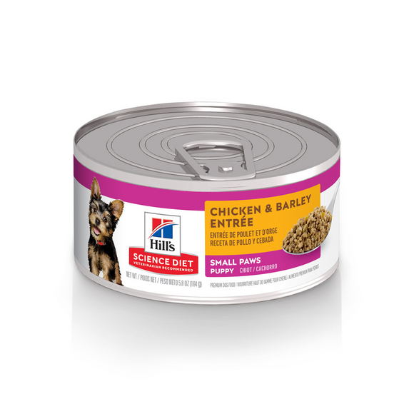 Hill's Science Diet SM & Mini Puppy Beef & Barley Entree Canned Dog Food