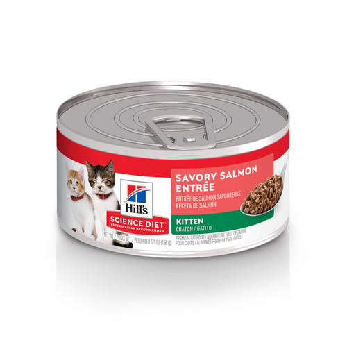 Hill's Science Diet Savory Salmon Entree Canned Kitten Food