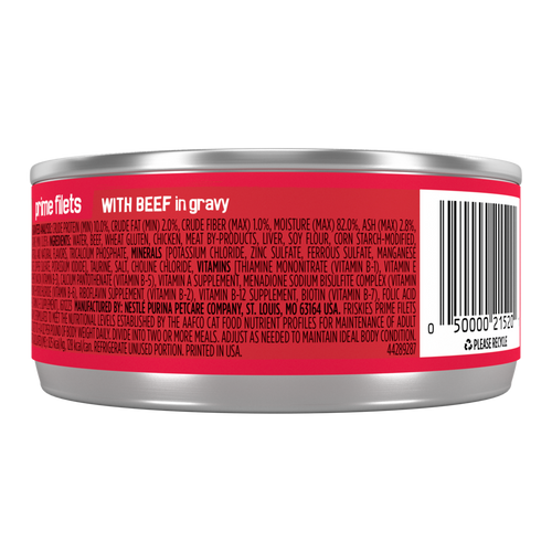 Purina Friskies Prime Filets Beef in Gravy Wet Cat Food